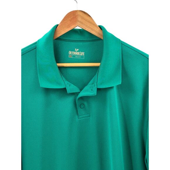 Outdoor Life Men’s Polo Shirt - Hunter Green‎ (Size XXL) - Picture 7 of 9